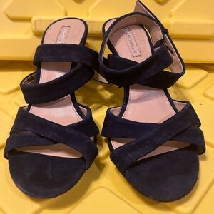 Antonio Melani Blue Size 5.5 Leather Heels NWOT